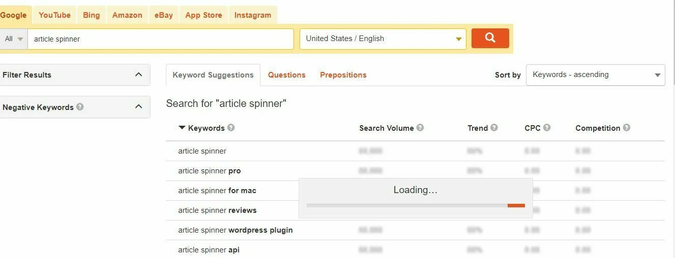 Keywordtool.io Tool free